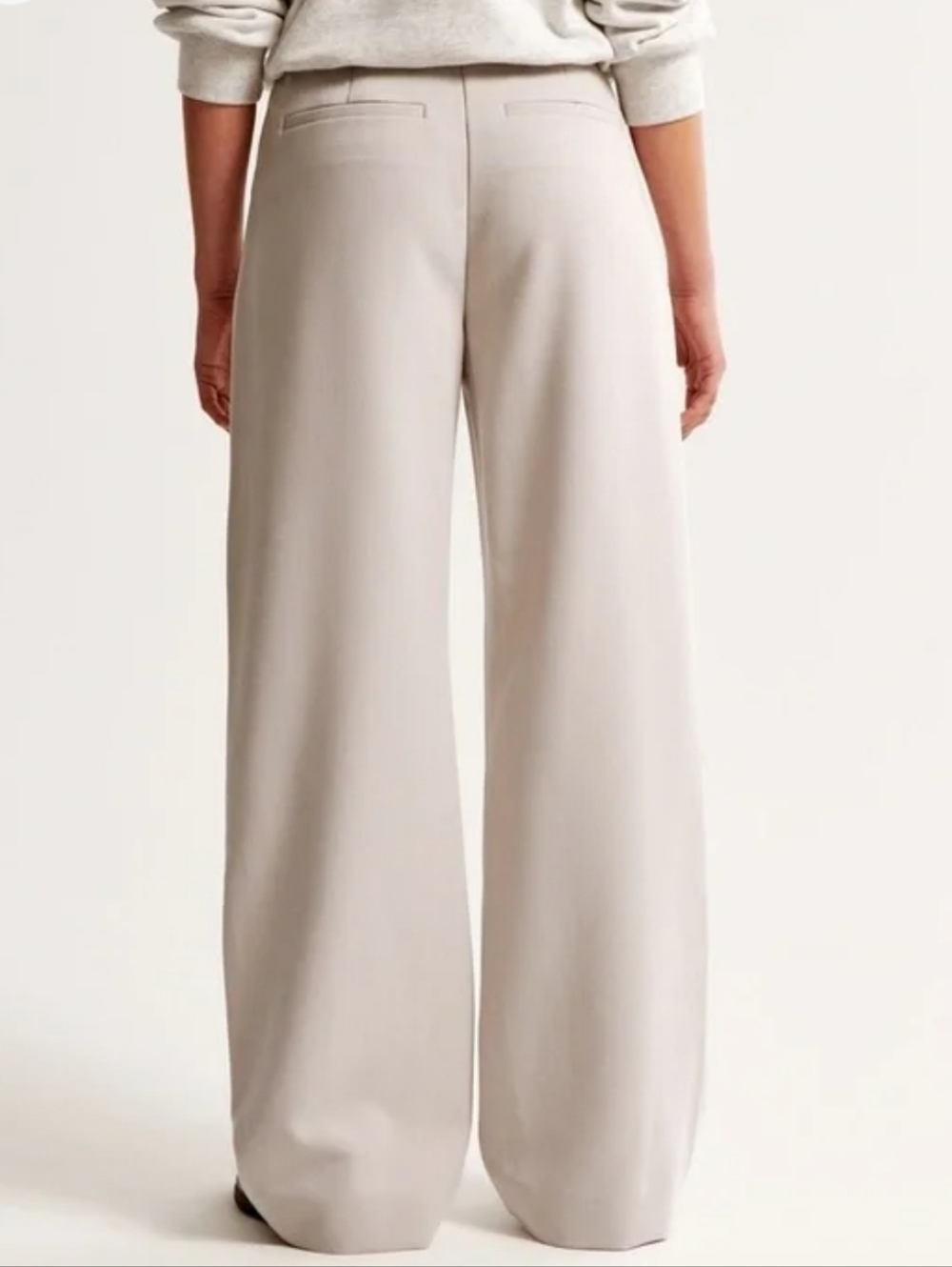 Abercrombie & Fitch Sloane Pant Wide Leg Trouser Pleated Small Stretchy NWOT - Picture 2 of 11